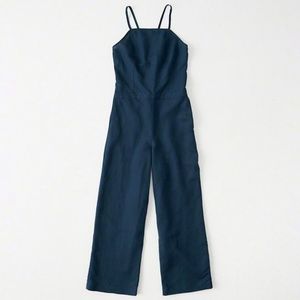 Denim Culotte Jumpsuit